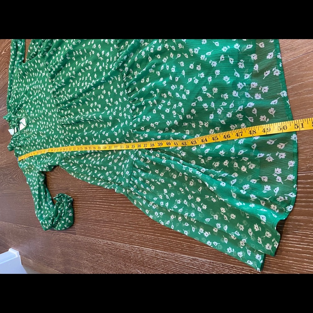 ❌SOLD❌Romantic Floral Chiffon Dress Balloon Sleeve - Picture 16 of 16
